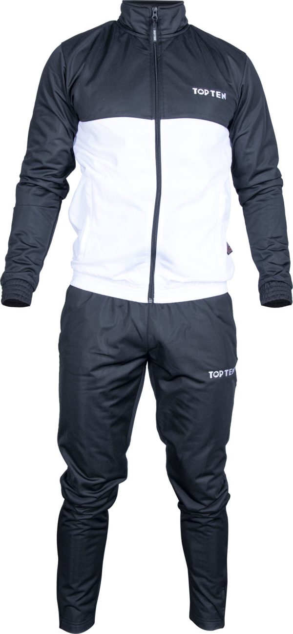 Tracksuit “SlimFit” - size 164 = 164 cm, black-white