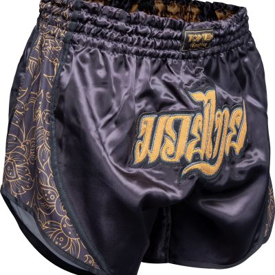 Thaiboxing-shorts “Nong Han” - black-gold, size XS