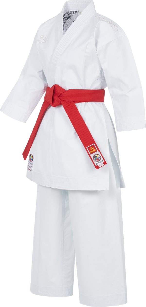 Karate Gi “Jingu” - white, with white embroidery, size 140 cm - Image 3