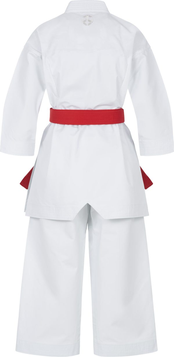 Karate Gi “Jingu” - white, with white embroidery, size 140 cm - Image 4