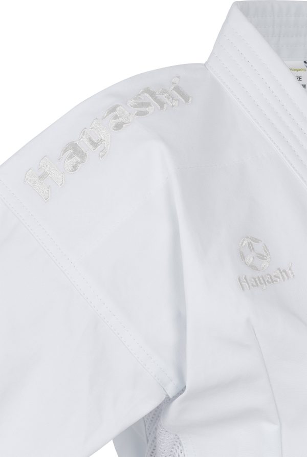 Karate Gi “Jingu” - white, with white embroidery, size 140 cm - Image 5