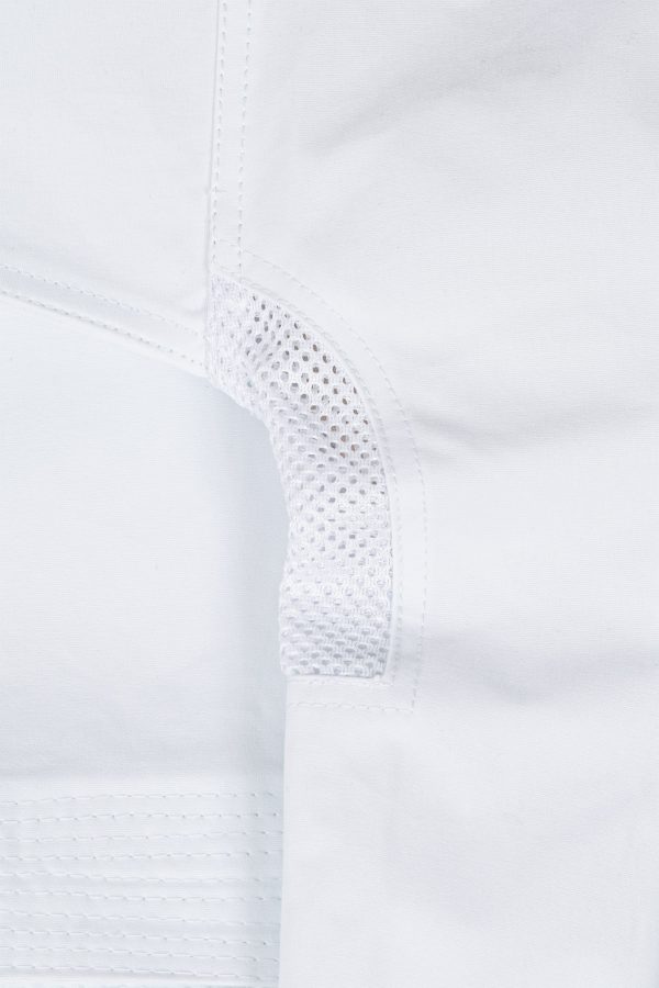 Karate Gi “Jingu” - white, with white embroidery, size 140 cm - Image 8