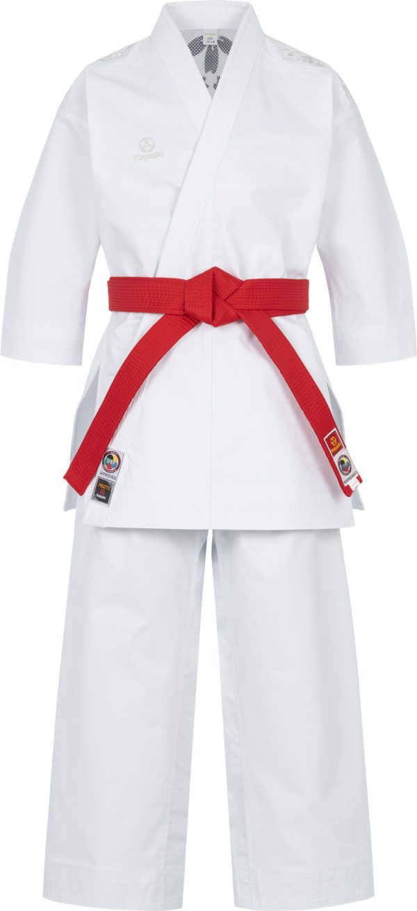 Karate Gi “Migoto” - white, with white embroidery, size 140 cm - Image 2