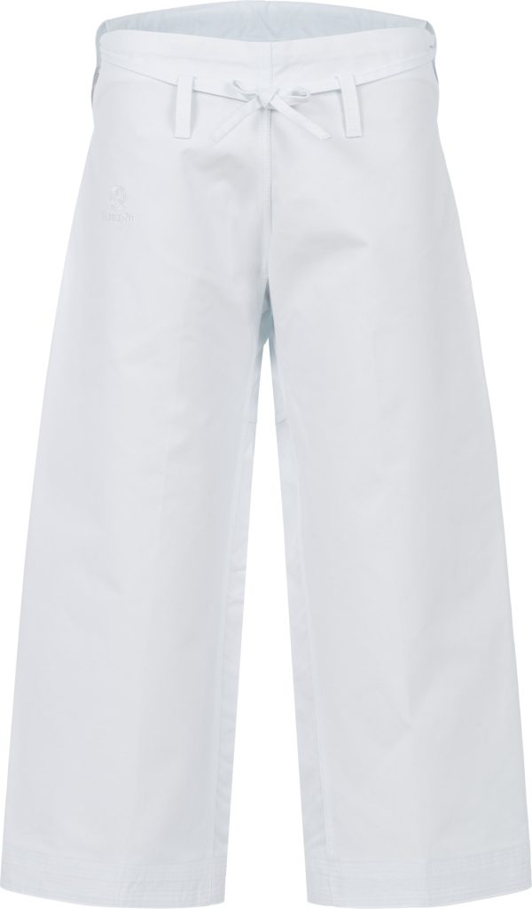 Karate gi “Tenno Premium” - white, with white embroidery, size 130 cm - Image 5