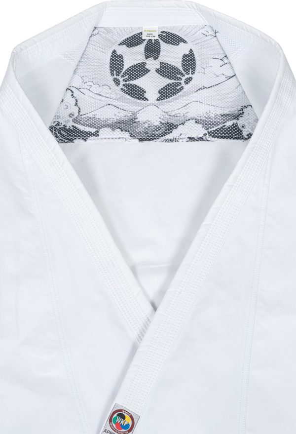 Karate gi “Tenno Premium” - white, with white embroidery, size 130 cm - Image 7