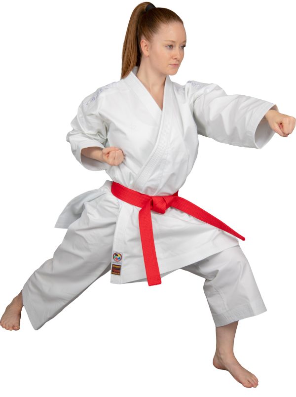 Karate gi “Tenno Premium” - white, with white embroidery, size 130 cm - Image 8