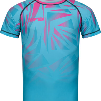Rash Guard “Borrado” - turquoise-pink, size S