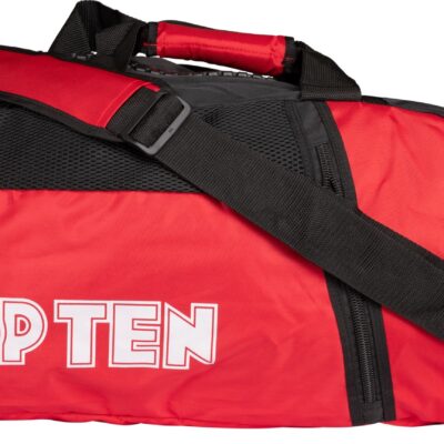 Backpack-Sportsbag-Dufflebag combination “Hexagon” - 55 cm x 29 cm x 27 cm, black-red