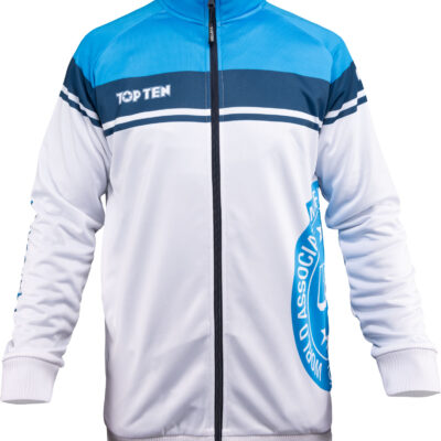 Training jacket “WAKO Territory” - white-blue, size XS