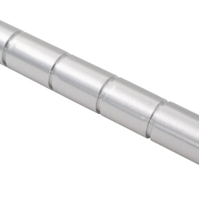 Kubotan with a sturdy steel tip - silver