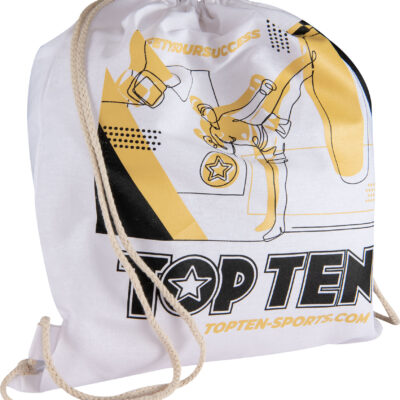 Drawstring bag “TOP TEN” - white