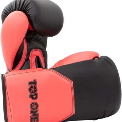 Boxing Gloves “TOP ONE” - 12 oz, red-black