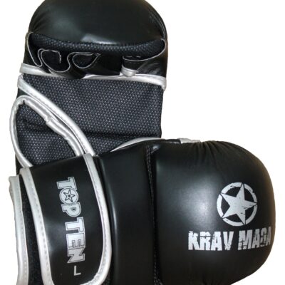 Grappling gloves “Krav Maga” - black, size S-M