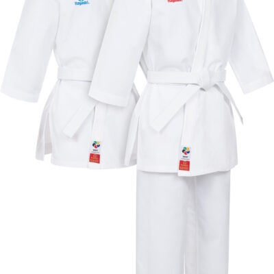 Karate-Gi Set “Kumite” - white-red, white-blue, size 130 cm