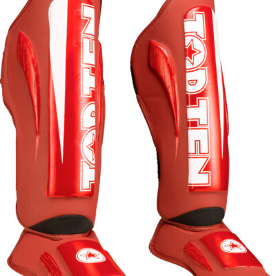 shin- and instep guard “WAKO Marks” - red, size XS